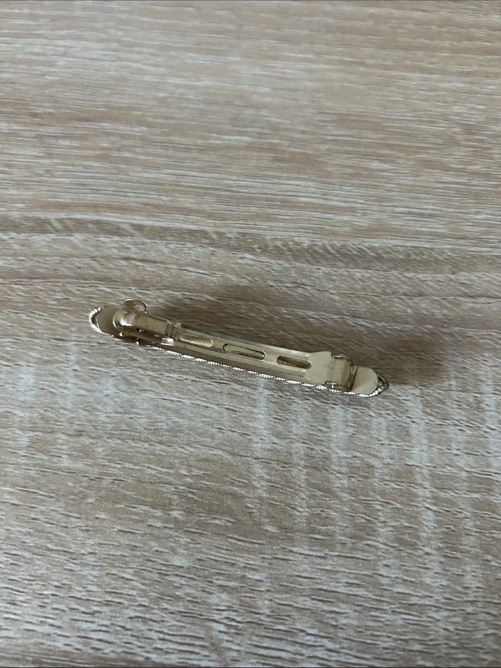 Gold Braided Metal Hair Barrette